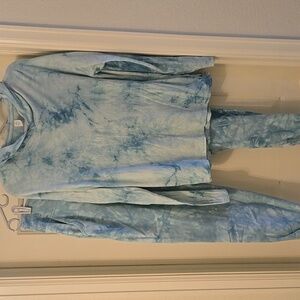 Marika Women's Green Tie Dye Lounge Suit